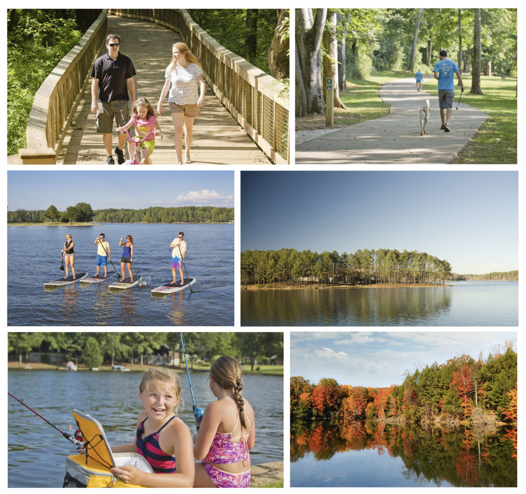collage of lake oconee pictures