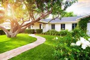 Beautiful white color single family home